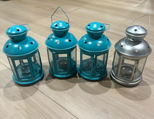 Set metal glass - metal, stars