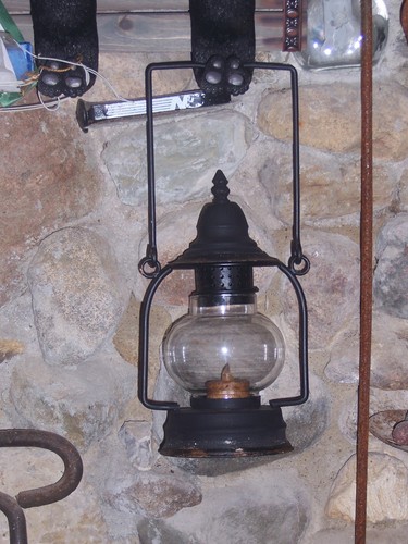 Rustic camp lantern glass - rustic,