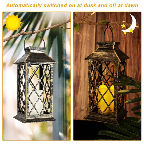 Vintage lantern led solar - vintage,