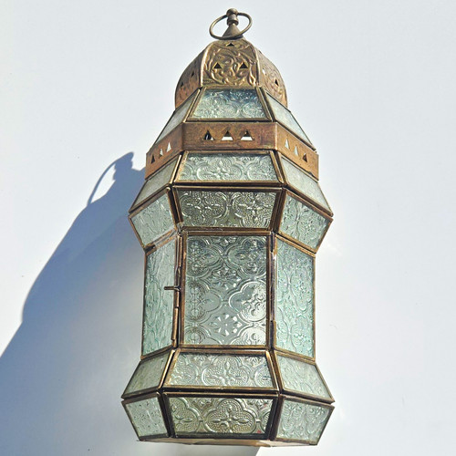 Moroccan hanging silver metal - silver,
