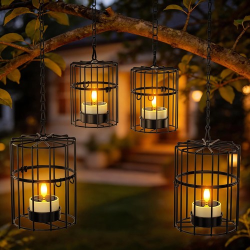 Solar hanging lanterns - solar, outdoor